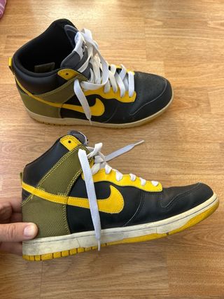 Zapatillas Nike Dunk High Negras y Amarillas