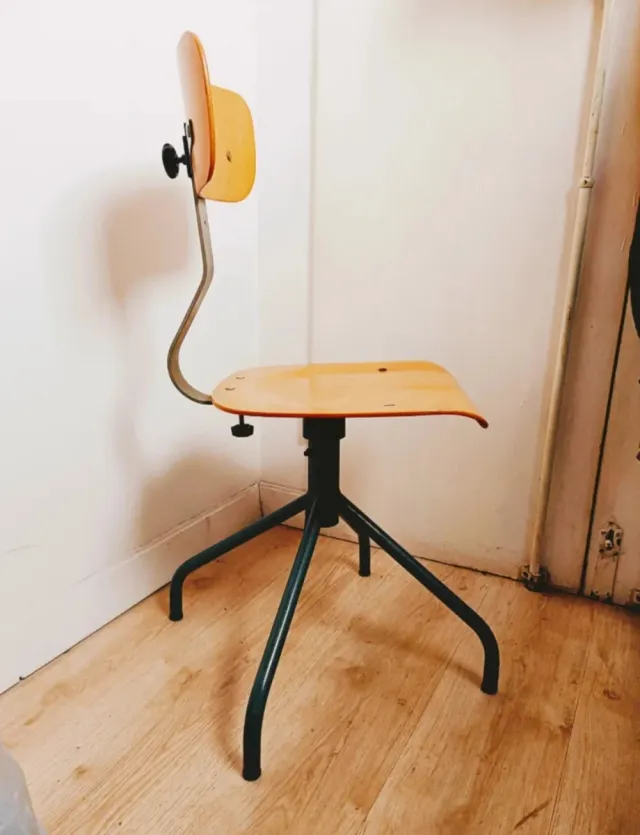 Sedia industriale anni '70