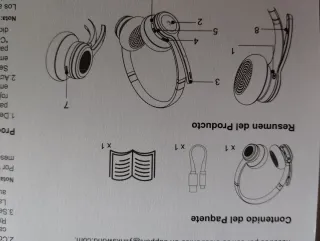 Tecknet TK-H5012 Auriculares Inalámbricos Negros