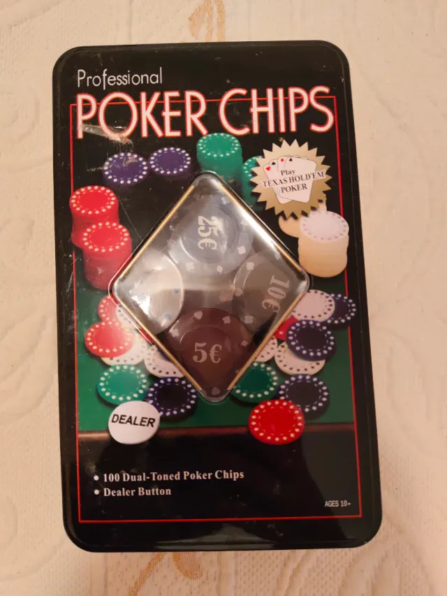 Gioco di poker professionale da 100 fiches