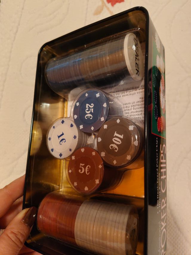 Gioco di poker professionale da 100 fiches