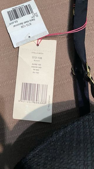 Sujetador Stella McCartney 90D Negro