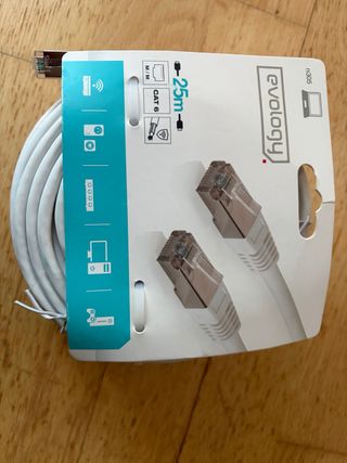 Cable Ethernet 25m EVOLOGY CAT 6