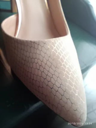 Zapatos de tacón CATWALK beige y oro