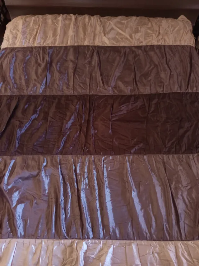 Colcha/Cubre Sofá 150x200 Marrón y Dorado