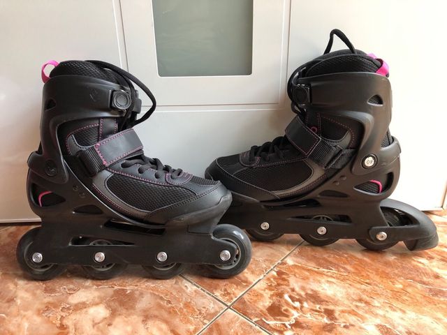 Set de Patines Oxelo con Casco Rodilleras
