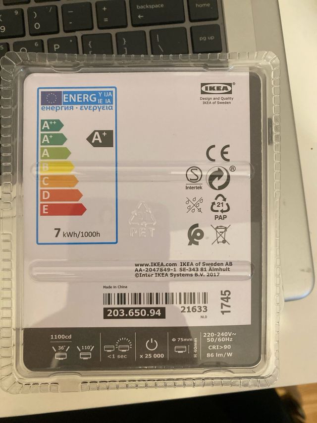 Lampadina LED IKEA Ledare 600 lm 7w