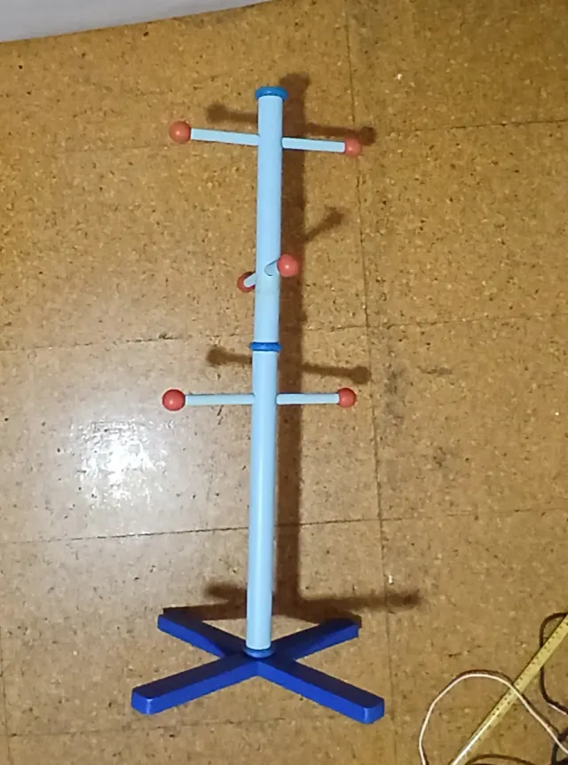 Perchero infantil azul 80cm