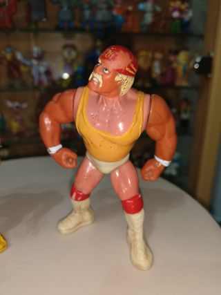 Figura goma Bootleg Hulk Hogan wwf años 90 + OTRA