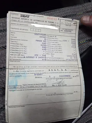 SEAT panda 40 1983