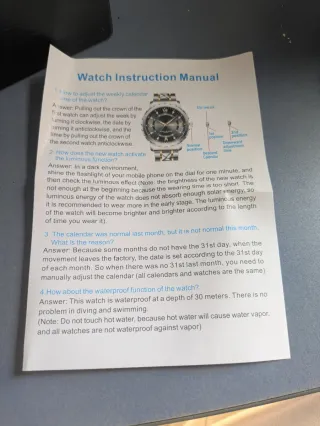 Reloj Hombre Ajustable Negro/Dorado