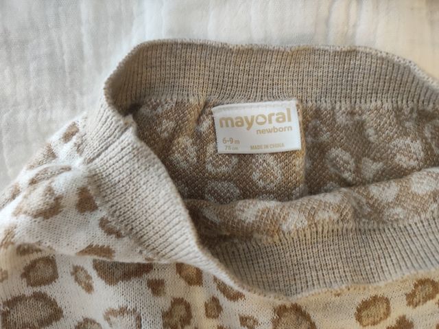Conjunto punto Mayoral bebé niña 6-9m