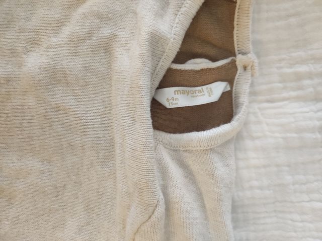 Conjunto punto Mayoral bebé niña 6-9m
