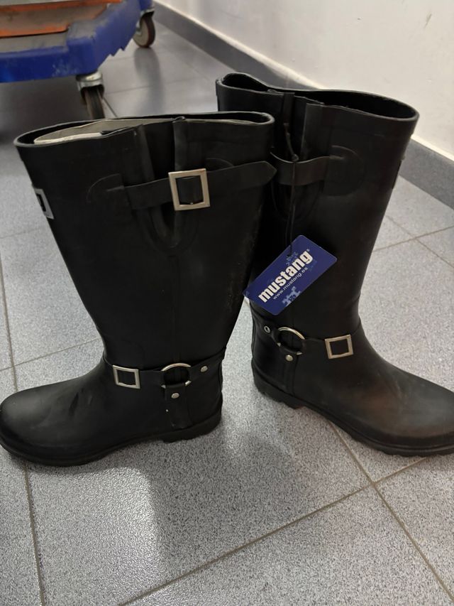 Botas de agua Mustang negras