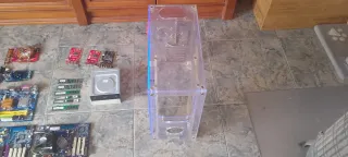 Lote Componentes PC y Gabinete Transparente