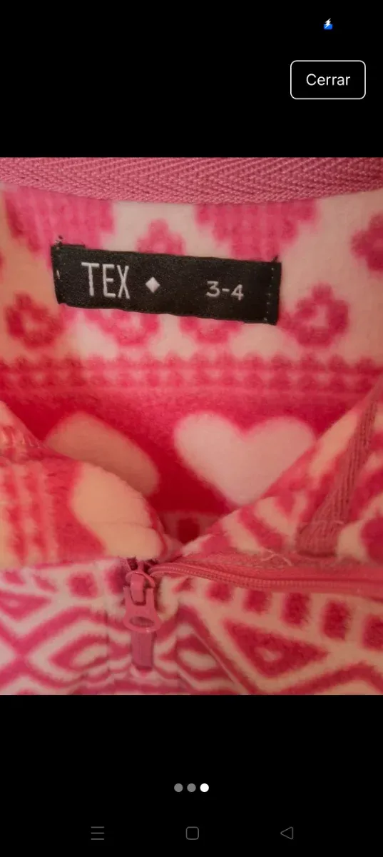 Forro polar niña Tex T.3-4