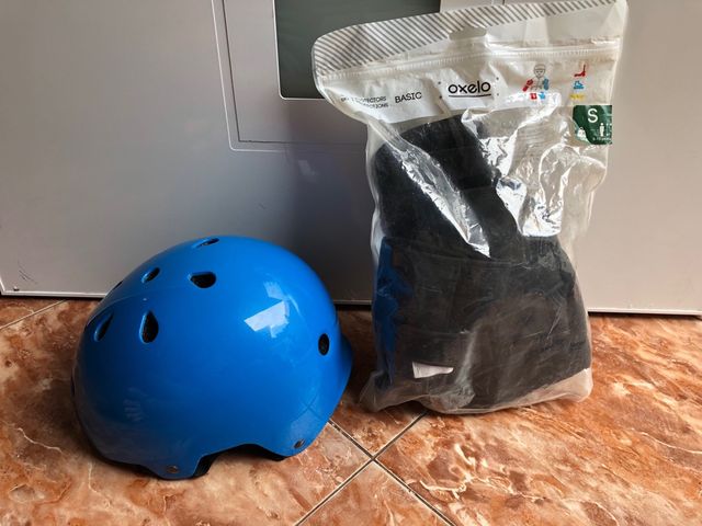 Casco y protecciones Oxelo Talla S