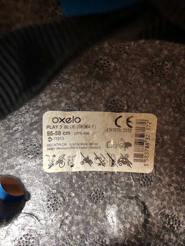 Casco y protecciones Oxelo Talla S