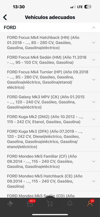 Pastillas Freno Bosch Ford Focus 2018