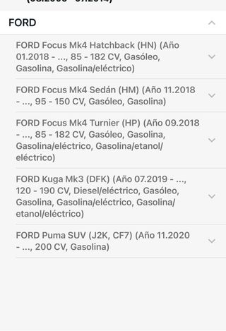 Pastillas Freno Bosch Ford Focus 2018