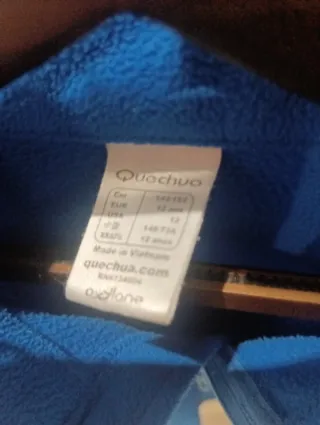  Lote 3 Polares Quechua Rojo Talla 12 Años