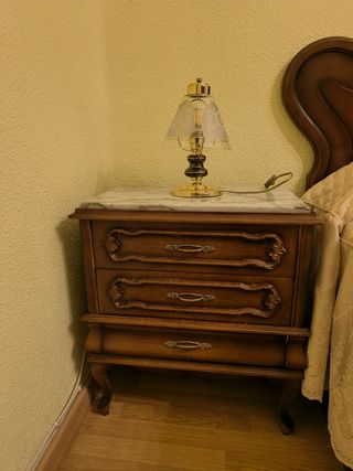 Cabecero,mesitas noche y cómoda