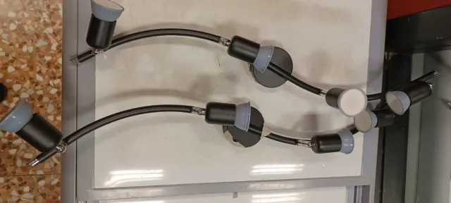 Lampada Faretti Nera e Grigia