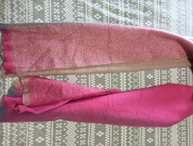 Bufanda Beige y Rosa