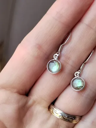 Pendientes Plata y Labradorita