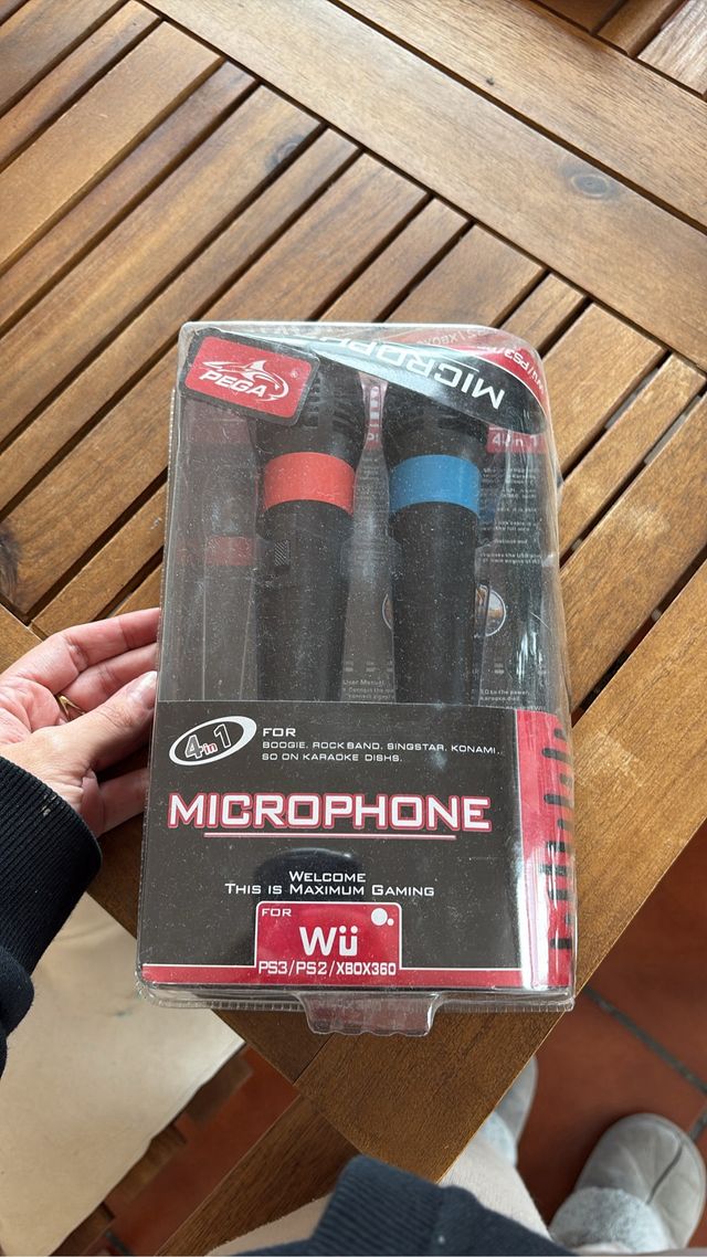 Micrófonos Pega para Wii, PS3, PS2, Xbox360