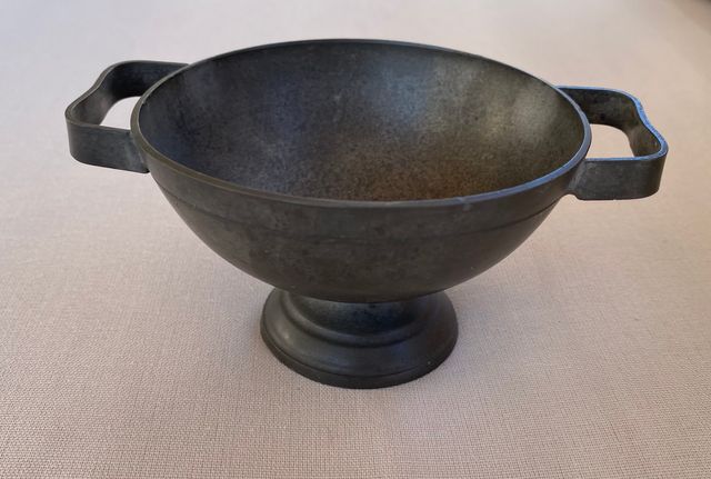 Ciotola e piatto in peltro epoca vittoriana 1860