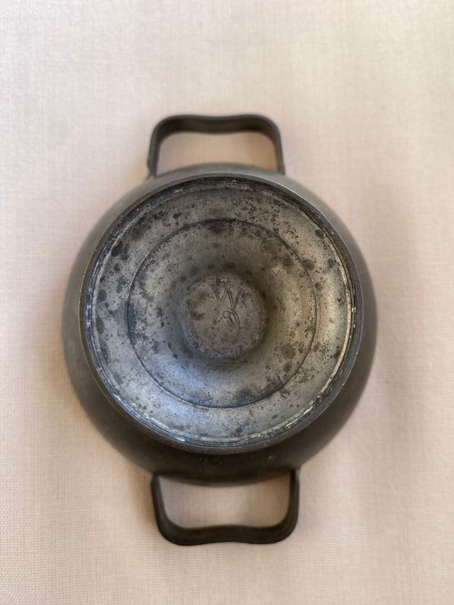 Ciotola e piatto in peltro epoca vittoriana 1860