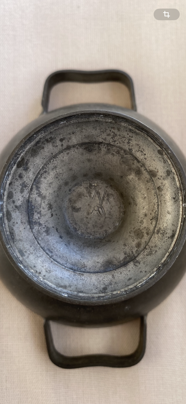 Ciotola e piatto in peltro epoca vittoriana 1860