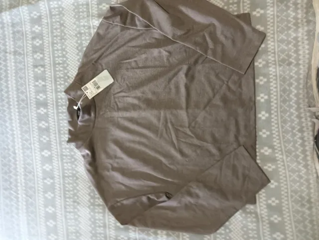 Camiseta marrón manga larga