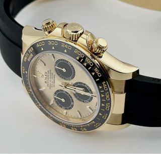 Rolex Daytona Oro Negro Correa Caucho