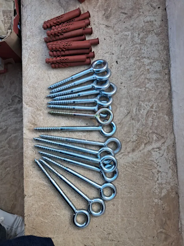 7 + 6 Ganchos sujeción andamios con Taco para segu