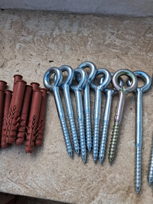 7 + 6 Ganchos sujeción andamios con Taco para segu