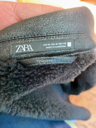 Cazadora Zara Negra Talla M