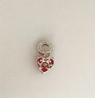 Charm Corazón Rojo Mickey y Minnie Disney