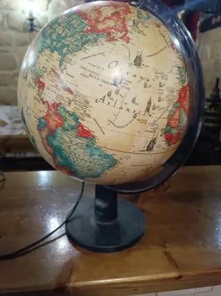 Globo terráqueo antiguo