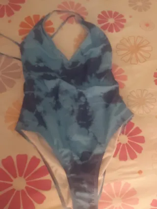 Bañador azul tie-dye