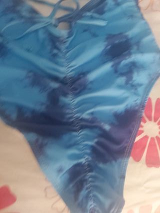 Bañador azul tie-dye