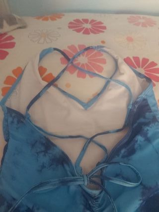 Bañador azul tie-dye