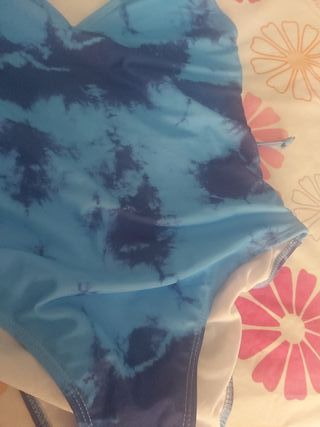 Bañador azul tie-dye