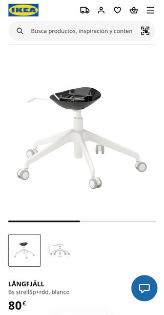 Silla LÅNGFJÄLL Ikea Gris