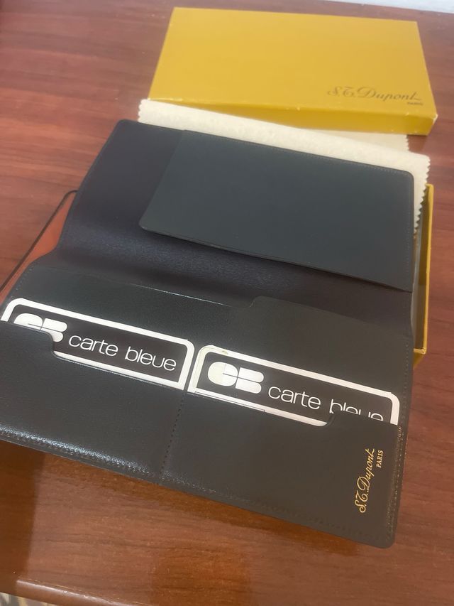 Cartera S.T. Dupont Negra y Marrón