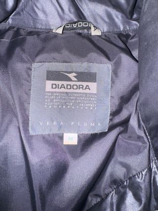 Abrigo largo acolchado plumas negro