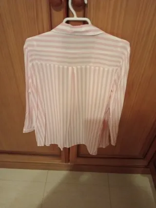 Camisa rayas blanco y rosa Talla M