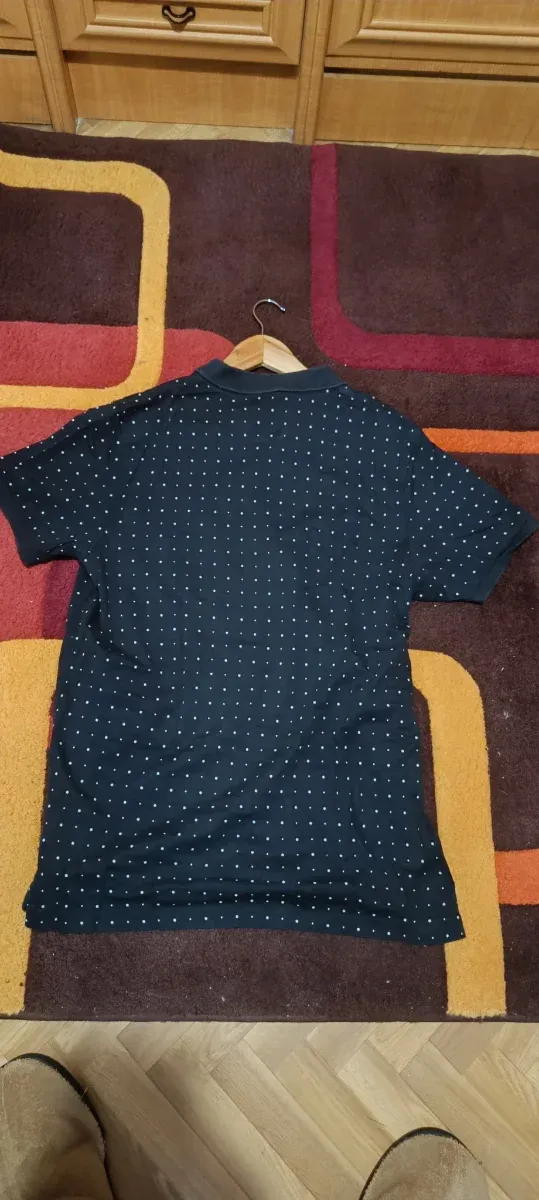 Polo Nike Negro con Puntos Blancos