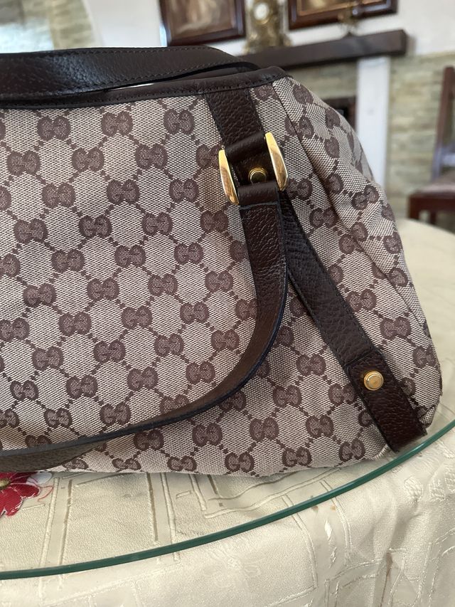 Bolso Gucci Beige y Marrón vintage